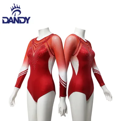 New Arrival Spandex Rhythmic Gymnastics Leotards Artistic Leotard With Crystal for Adult