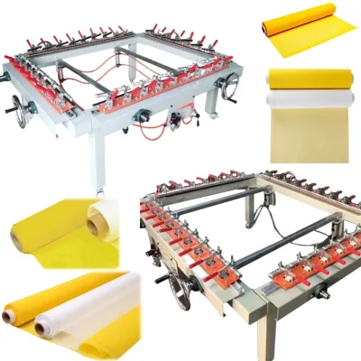 Screen Printing Mesh Stretching Hit Setting Mesh Stretcher Machine