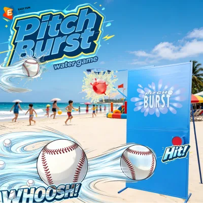 Water Park Rental Stable Base CE Ball Stimulates Bursting Game with 4 Balls for Kids Adults Big Water Splash Dunk