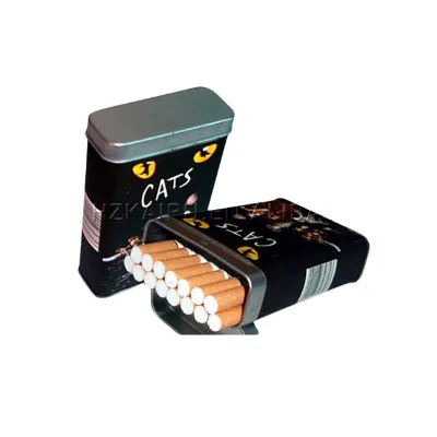Rectangular Metal Packaging Tobacco Tins Cigarette Tin Box