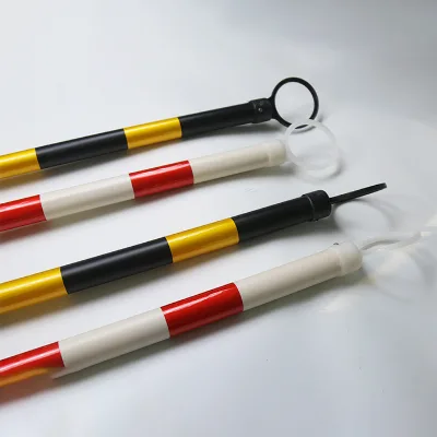 Factory Direct Traffic Cone with Reflective Strip Adjustable Length Plastic Telescopic Pole Concise Design