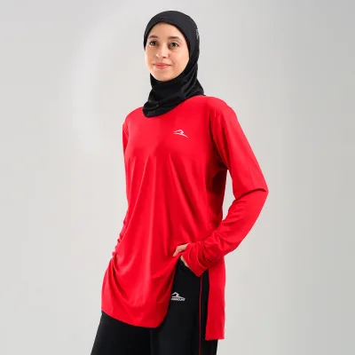 Muslim Activewear Lightweight Running Women Sport Femme FlowGuard Oversized Sports Tee