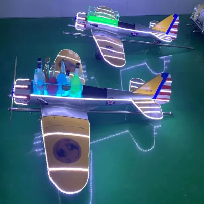 Hot Selling Custom logo LED Plane Carrier Bottle Presenter for Night Club Bar Lounge Party