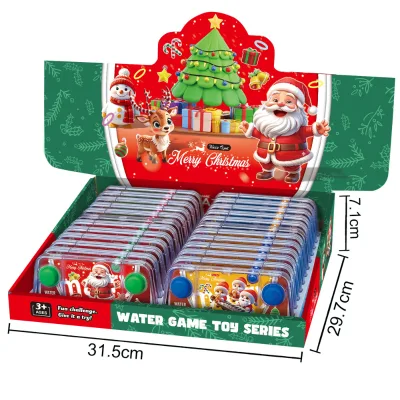 Christmas Handheld Plastic Water Ring Toss Game Classic Kids Educational Fidget Toy Unisex Promotional Surprise Gift for Kids