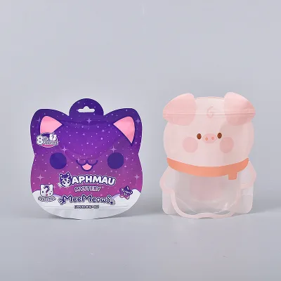 Custom 3.5 with My logo Zip Lock Plastic Packaging Holographic Mylar Bag Irregular Childproof Shape Die Cut Mylar Bags
