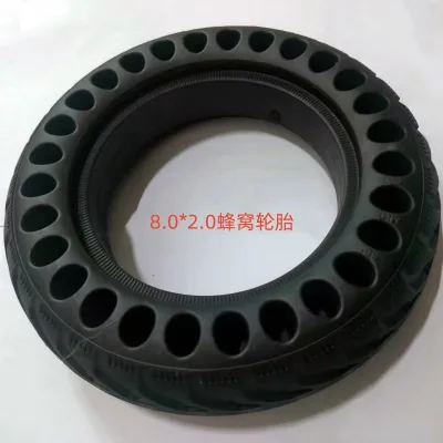 Hot-selling Scooter Tire, 8*2.0 Honeycomb Solid Wheel Tubeless Tire