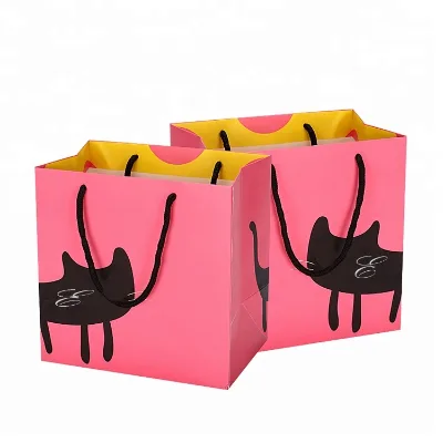 Sustainable Custom Logo Paper Bags for Shopping