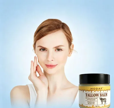 Raw Grass Fed Tallow Skin Care Balm Infused Natural Honey Soothe Itchy Flaky Skin Custom Logo Private Label Supply