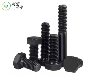 High-Strength Blackened Hexagon Bolts for Construction Engineering National Standards Grade 8.8 10.9 Grade Construction Screws