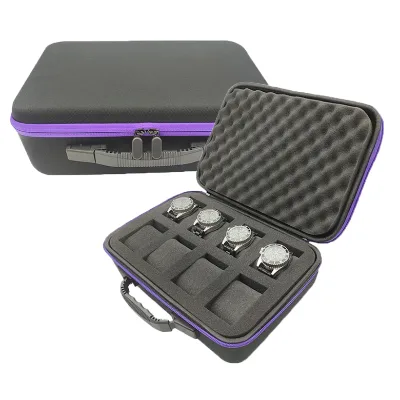 Waterproof Customized Tool Open Watch Cases with EVA Protective Plastic Watch Case Tool Heavy-Duty Watch Storage Box