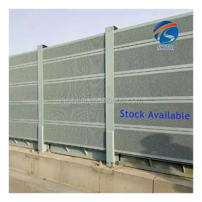 Anti Noise Soundproof Barrier Durable Perforated Sound Barrier Panel Railway Micro Hole Noise Barrier for Reduce Noise Pollution