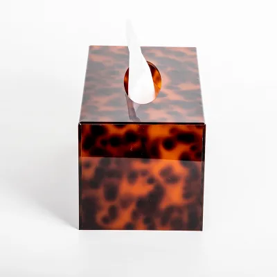 Factory Personalized Acrylic Tissure Box Minimalist Restaurant Napkin Paper Storage Holder for the Table