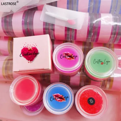 The Best 2 In1 Vegan Orange Plumping Repair Mini Lip Balm Private Label Organic 2in1 Sugar Lip Scrub for Dark Lips