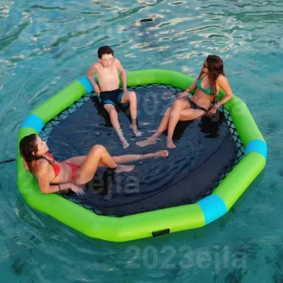 Inflatable Leisure Floating Hammock Inflatable Mesh Mattress Inflatable Floating Air Dock Play for Pool Fun