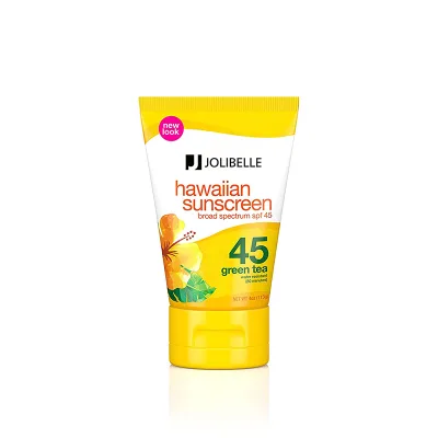Private Label Natural Vegan Hawaiia Green Tea Lotion SPF +45 Sun Block Cream Sunscreen