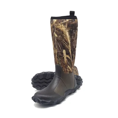 Neoprene Rubber Boots Long Waterproof Breathable Fishing Boots Neoprene Rubber Farm Yard Garden Chore Muck Boots