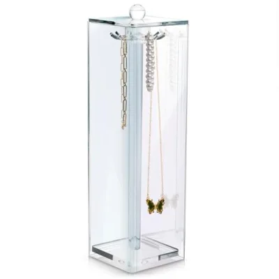 Acrylic Necklace Display Stand  Countertop Necklaces Holder Rack for Women Jewelry Dressroom