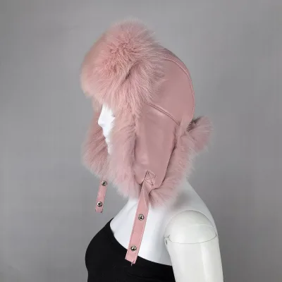 Warm Fuzzy Fluffy Ski Cycling Cap Hunting Earflap Trooper Winter Hat Plush Russian Fur Trapper Hat