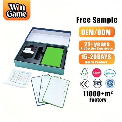 Custom Large Game Card Manufacturer for Wholesale Oversized Playing Cards with Premium Card Stock and Custom Packaging Design
