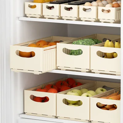 Durable and Sustainable Retractable Storage Box for Kitchen and Living Room
