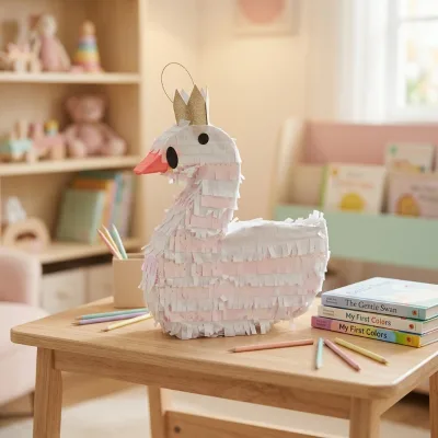 Handmade Swan Pinata Party Decoration Tissue Paper Hanging Toy for Wedding Birthday Celebration Wholesale