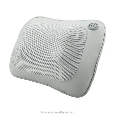 Massage Pillow Wormwood Hot Compress Vibration Heatable Shiatsu Ergonomic Portable Home Travel Massage Tool for Neck Relief