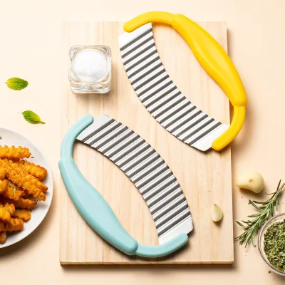 Handheld Potato Wave Knife Kitchen French Fries Potato Chips Household Multifunctional Vegetable Slicer