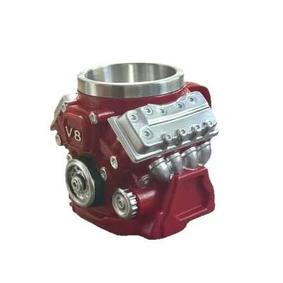Engine V8 V6 Creative 3D Model American Style Stainless Steel Mug China