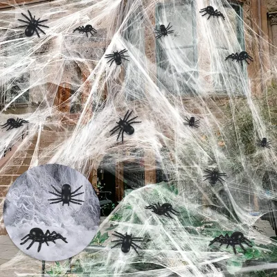 Halloween Simulation Plastic Decoration April Fool's Day Prank Props Spider Insects Toy Cemetery Pie