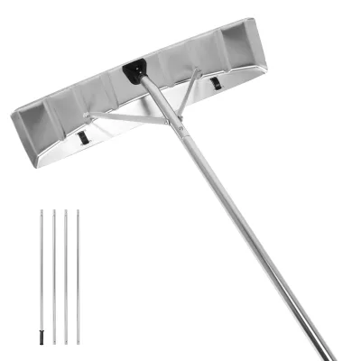 Removable Long Handle Multiple Sizes for Easy Carrying Multi-function Snow Scraper for Removal of Fallen Leaves and Snow