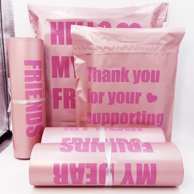 Wholesale rose gold printing express packing bag thickened express packing express self-adhesive bag postage