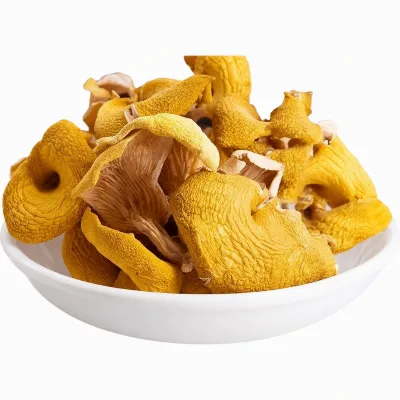 Premium Golden Yellow Dried Chanterelle Mushrooms | High Quality Ji You Jun | Wild Dried Fungus for Wholesale