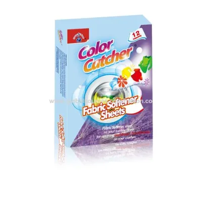 Factory price Non woven color catcher with fabric softener sheet with fragrance three in one sheet for washing