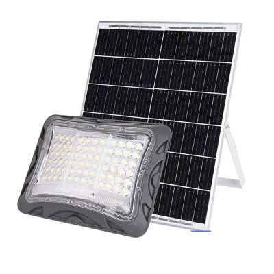 Industrial IP67 Automatic Light Control Flood Lamp Solar Panel Charging Smart Remote Brightness Solar Induction Street Light