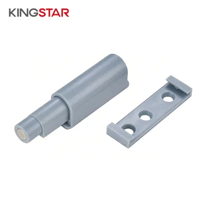 16N Short ABS Magnetic Push Catcher Cabinet Door Damper Wardrobe Hardware Plastic Push to Close Latch