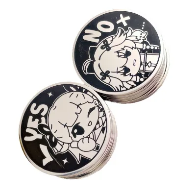 Factory Custom Decision-making Tokens Anime Comic Celebrity Fan Support Prayer Laser-engraved Stainless Steel UV Color Printed