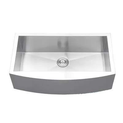 Farmhouse Sink 304 Stainless Steel Kitchen Sink Can Be Supplied with Grid & Roller Rack