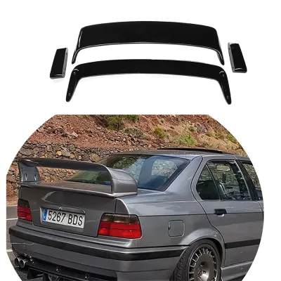 Car Accessories Body Kit Trim Surround Universal Carbon Fiber Look M3 GT Trunk Spoiler Rear Wing for BMW 3 Series E36 91-97
