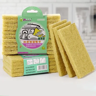 Factory Custom Size Logo Costom Kitchen Clean Sisal Pad Dishes Pots Cleaning Scouring Pad