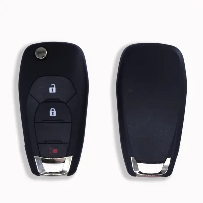 Car Flip Remote Key Shell Case 3 Buttons for C-hevrolet
