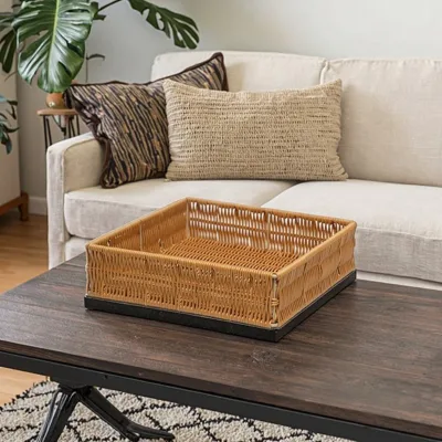 Factory Price Multipurpose Square Storage Tray for Office Desk Perfect for Snacks Vegetables Fruits and Bread