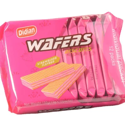 2025 Wholesale Glucose Sugar-Free Low-Carb Rectangle Wafer Biscuit Nori Flavour Hard Texture Rolled Using Low-Salt Cheese Cream