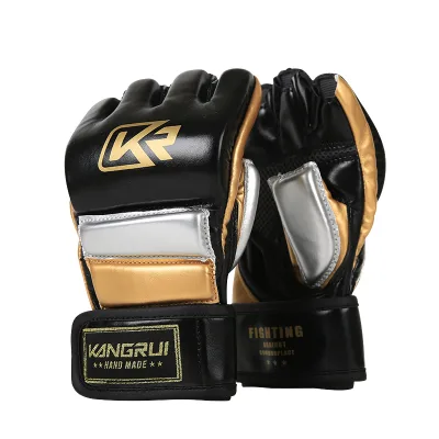 Professional Custom PU Leather Sports Gloves for MMA and Boxing Training for Gyms and Sporting Scenes