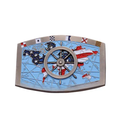 Custom Logo Nickel Plated Durable Fashion Metal Western Pin Buckle for Shoe Bag Accessories Tactical Belt