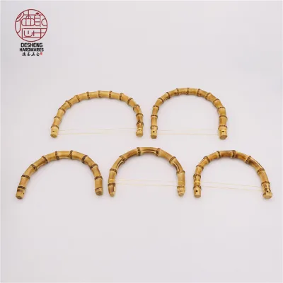 High Quality Bamboo Handle For Bag Semicircle Handle For Handcrafted Women Handbag