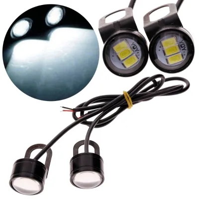 2Pcs  Bright Driving Led Lights for Motorcycle Headlight Driving Light Led Motorcycle Fog Lamp Headlight Daytime Running Light