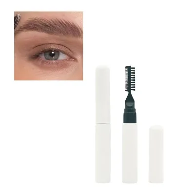 No Logo Dual End Vegan Brow Gel with Brush Private Label Long Lasting Waterproof Strong Hold Eye Brow Styling Wax Gel