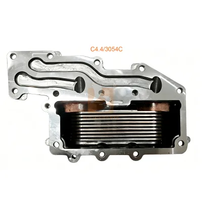 C4.4 Oil Cooler Assembly for Caterpillar 3054C Diesel Engine Oil Cooler Backhoe Loader Mini Excavator Machinery Spare Part