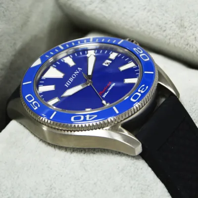 OEM Custom Blue Dial Design Mechanical Automatic Ailang Sale Men's Dive Watch
