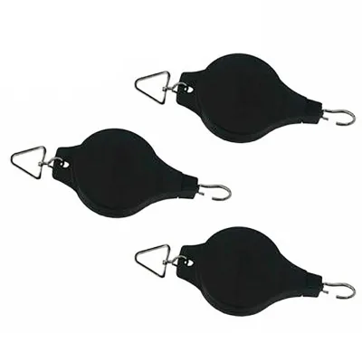 Retractable Pulley Hanging Basket Pull Down Hanger to 20cm-90cm Garden Plastic Baskets Pot Hanger Load Max Weight 15kg